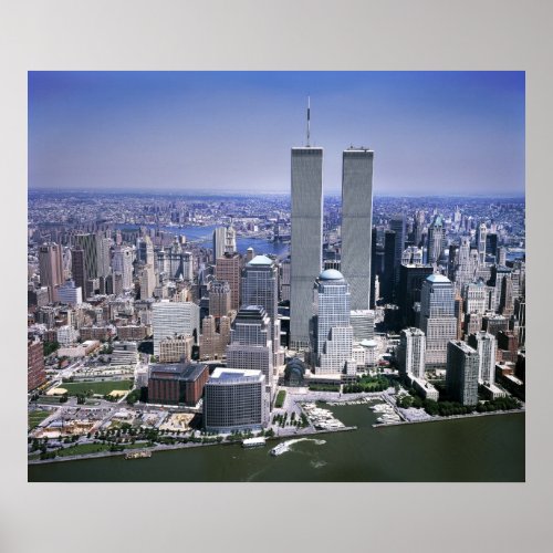 World Trade Center and NYC skyline Poster