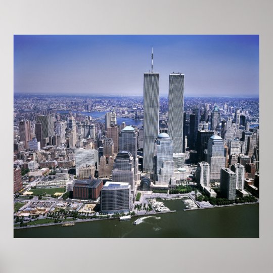 World Trade Center and NYC skyline Poster | Zazzle.com