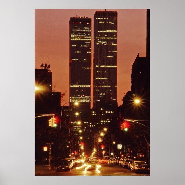 World Trade Center At Dusk Poster (Front)