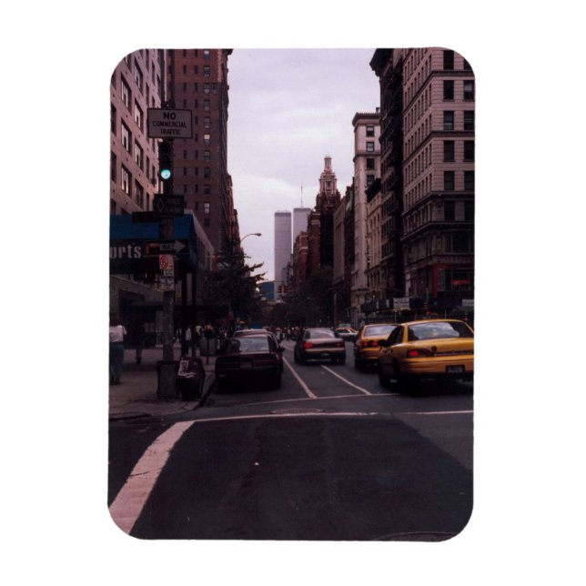 world trade center from the street magnet (Vertical)