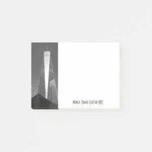 World Trade Center NYC in Gray Post-it Notes