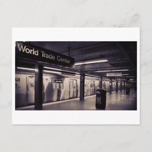 World Trade Center station NYC Postcard