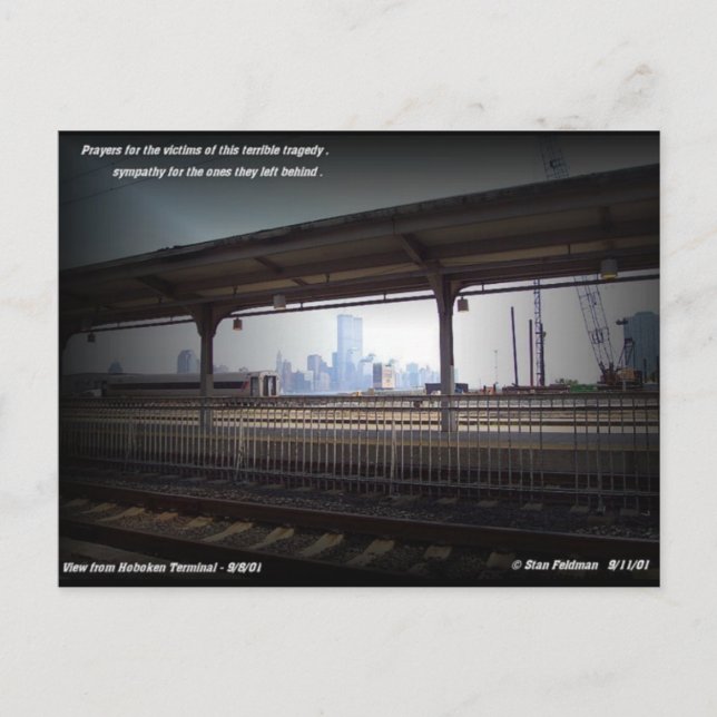 World Trade Center Towers Before 9/11/2001 Postcard (Front)