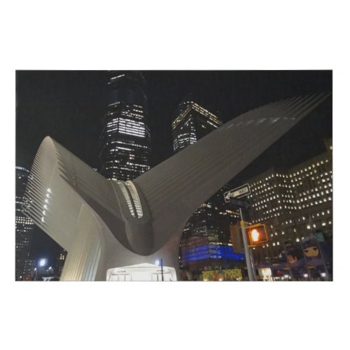 World Trade Center Transportation Hub 1 Faux Canvas Print