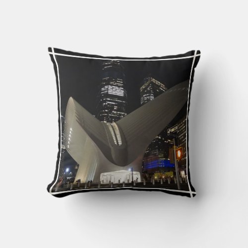 World Trade Center Transportation Hub 1 Throw Pillow