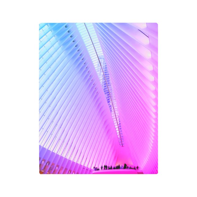 World Trade Center Transportation Hub, NY Metal Print (Front)