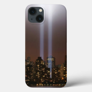 World trade center tribute in light in New York. iPhone 13 Case