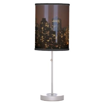 World Trade Center Tribute In Light In New York. Table Lamp by iconicnewyork at Zazzle