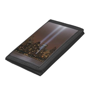 World Trade Center Tribute In Light In New York. Trifold Wallet by iconicnewyork at Zazzle
