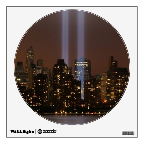 World trade center tribute in light in New York Wall Sticker