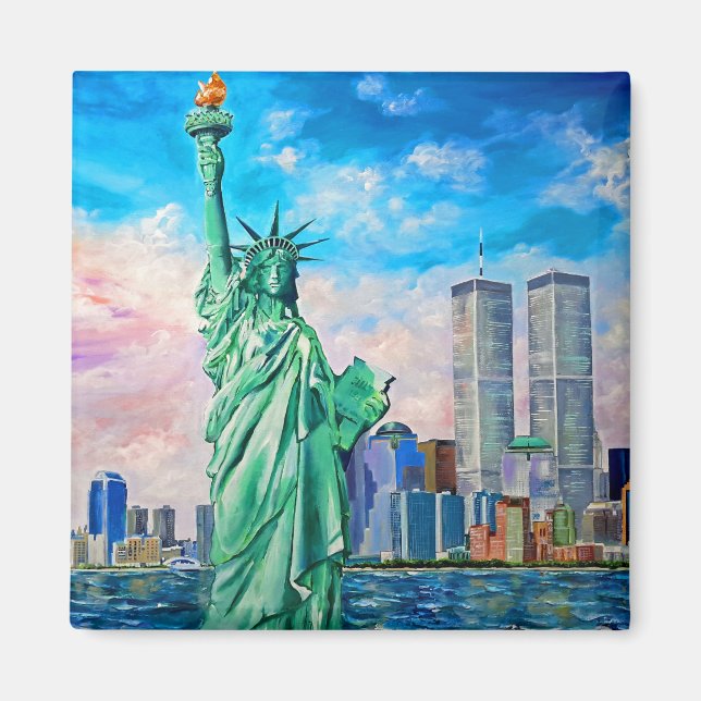 World Trade Center Twin Towers, NYC Art by Galina Magnet (Front)