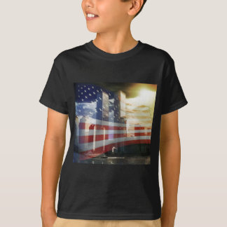 World Trade Center with Flag T-Shirt