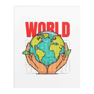 World – Travel Adventure Globe Design Acrylic Print