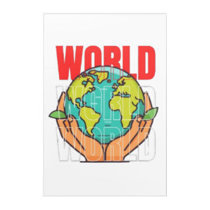 World – Travel Adventure Globe Design Acrylic Print