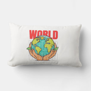World – Travel Adventure Globe Design Lumbar Pillow