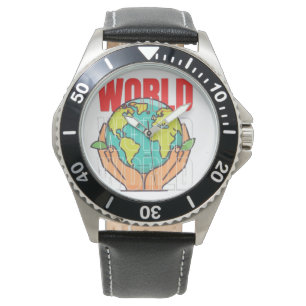 World – Travel Adventure Globe Design Watch