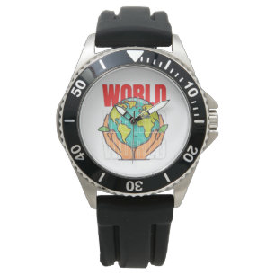World – Travel Adventure Globe Design Watch