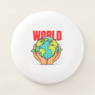 World – Travel Adventure Globe Design Wham-O Frisbee