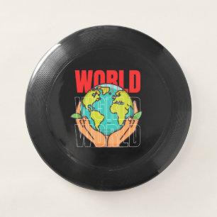 World – Travel Adventure Globe Design Wham-O Frisbee