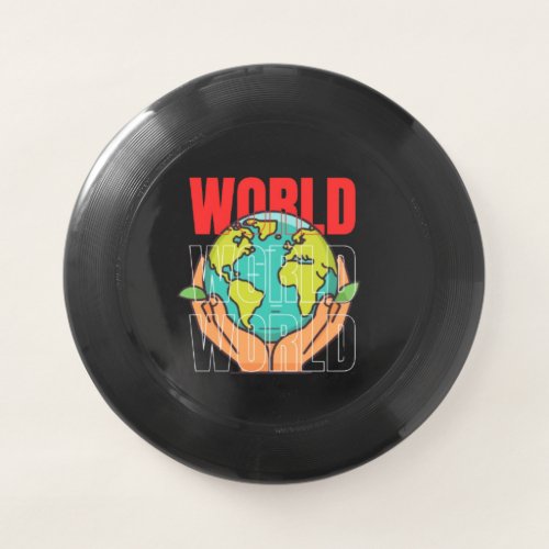 World – Travel Adventure Globe Design Wham-O Frisbee
