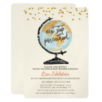 World Travel Baby Shower Invitation