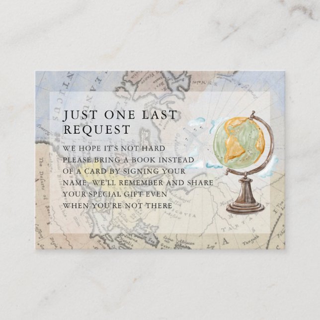World Travel | Book Request Enclosure Card (Front)