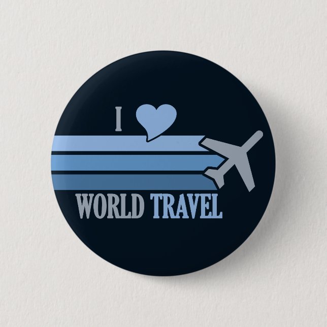 World Travel button (Front)
