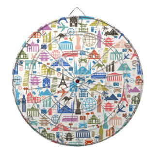 world travel dart board