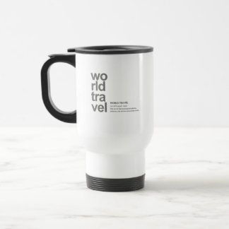 WORLD TRAVEL DEFINITION Modern Minimalist Mug