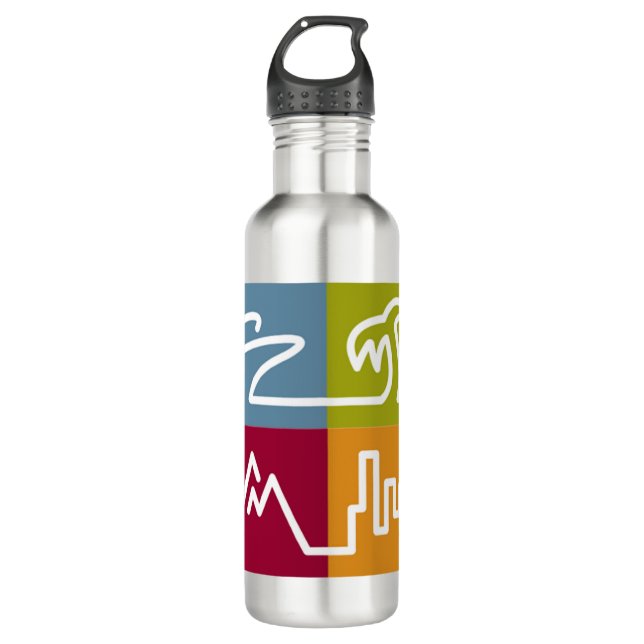 World Travel Holdings Stainless Steel Water Bottle (Front)