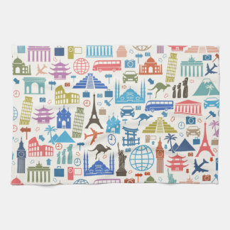 world travel kitchen towel