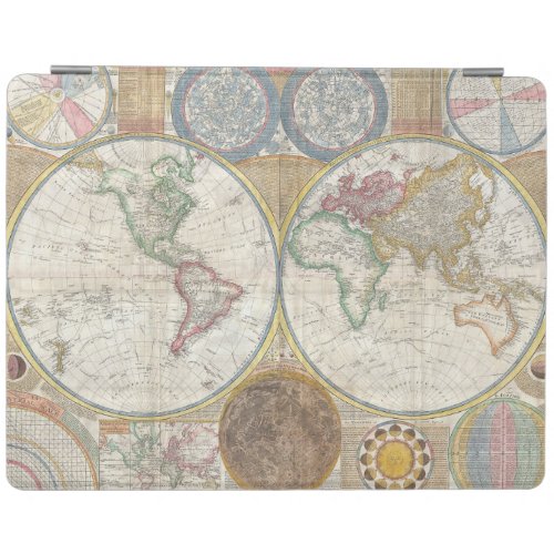 World Travel Map Antique Vintage iPad Smart Cover