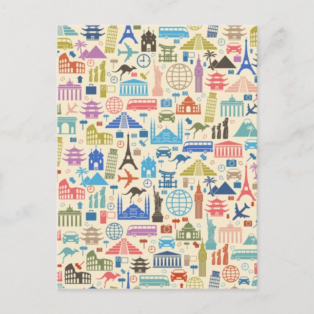 world travel postcard (Front)