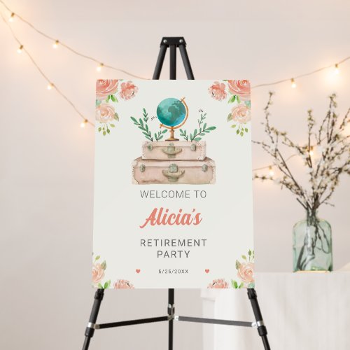 World Travel Suitcases Lady Chic Retirement Party