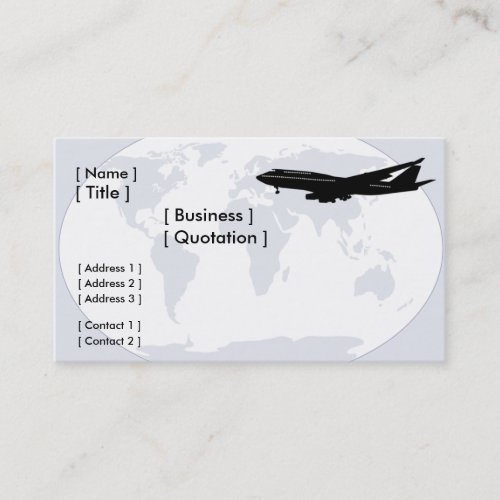 World Travel/Transportation Business Card