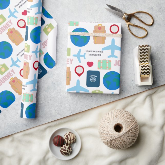 World Travel  Wrapping Paper (Crafts)