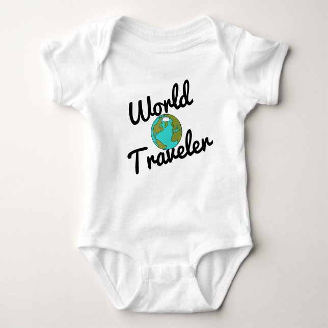 World Traveler Baby Bodysuit (Front)