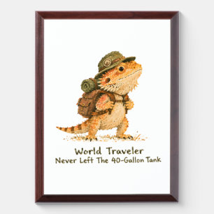 World Traveler Bearded Dragon Art Award Plaque