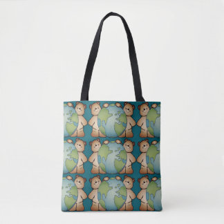 World Traveler Bears Handy Tote Bag 