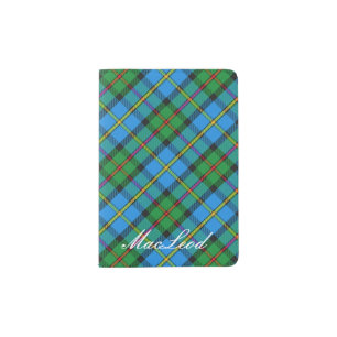 World Traveler Clan MacLeod of Harris Tartan Plaid Passport Holder