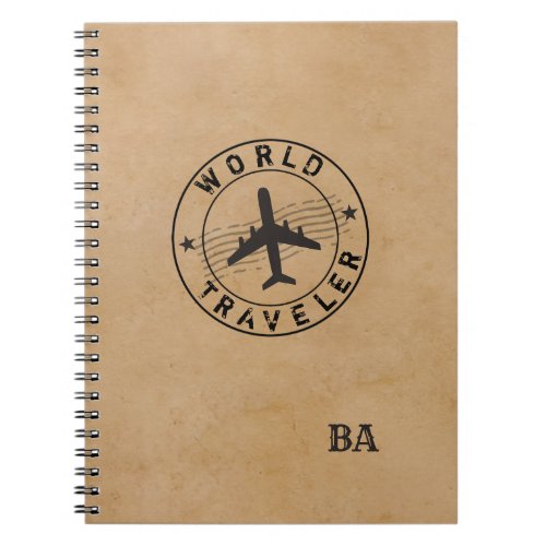 World Traveler customizable  Notebook