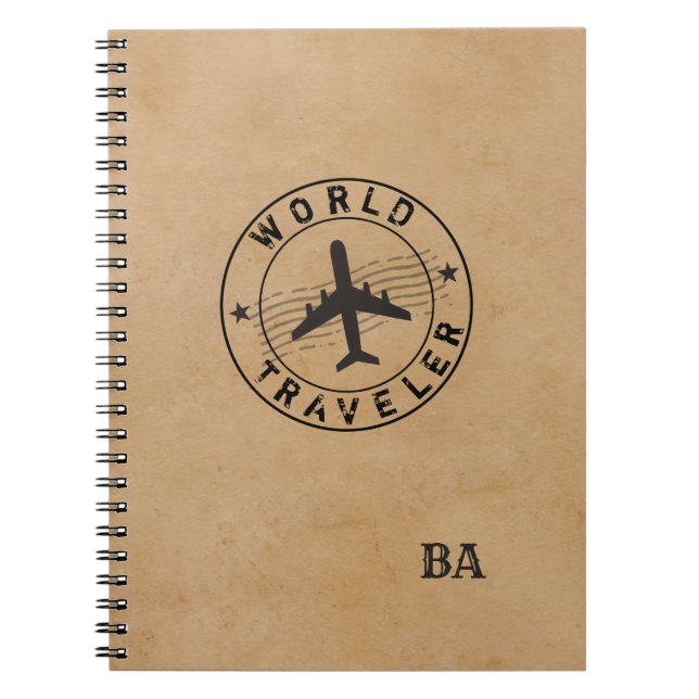 World Traveler (customizable)  Notebook (Front)
