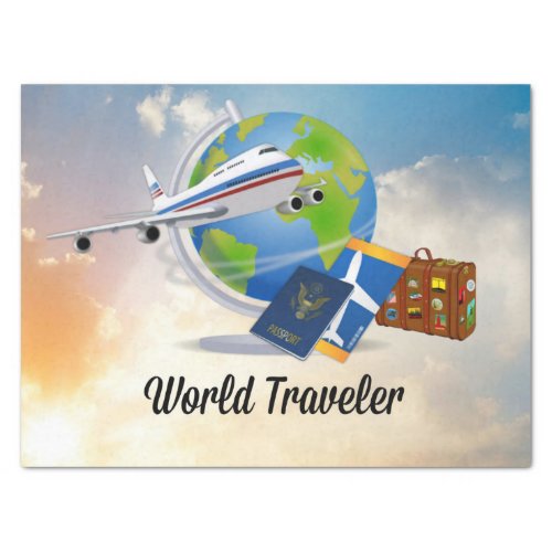 World Traveler _ Design 2  Tissue Paper