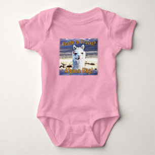World Traveler - Funny Alpaca Bag Baby Bodysuit