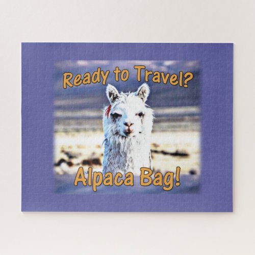 World Traveler - Funny Alpaca Bag Jigsaw Puzzle