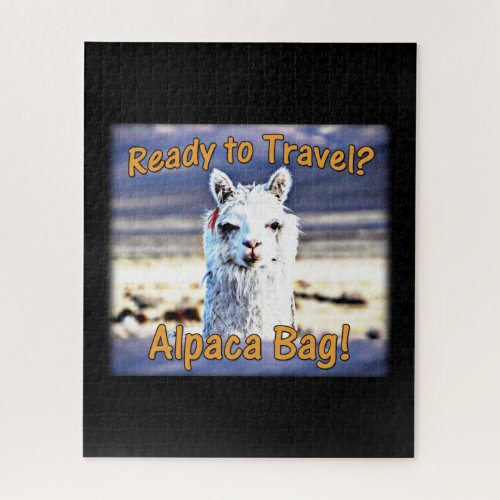 World Traveler - Funny Alpaca Bag Jigsaw Puzzle