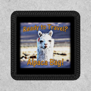 World Traveler - Funny Alpaca Bag Patch