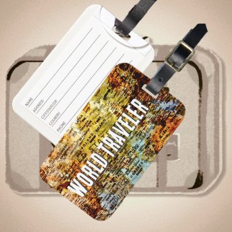 World Traveler International Map Abstract