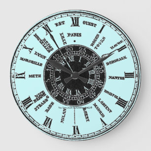 "World Traveler" Large Clock