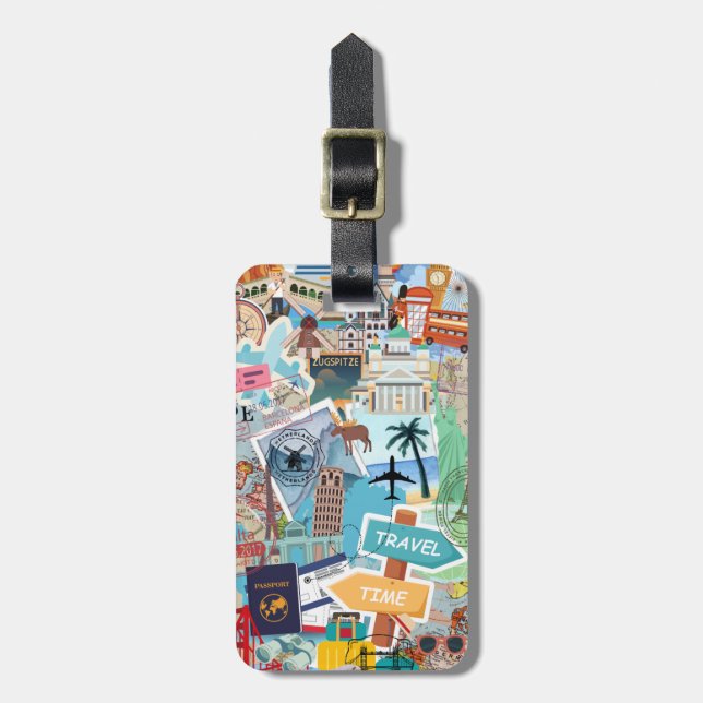 World Traveler Luggage Tag (Front Vertical)